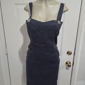 Vintage Versace Jeans Couture Logo Strap Dress | US 6